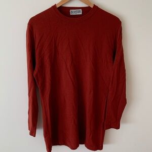 Vantage Red Crew Neck Sweater for Women